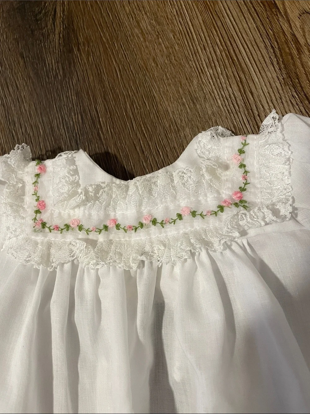 Vintage alexis 3 piece embroidered smock style baby outfit 3 months